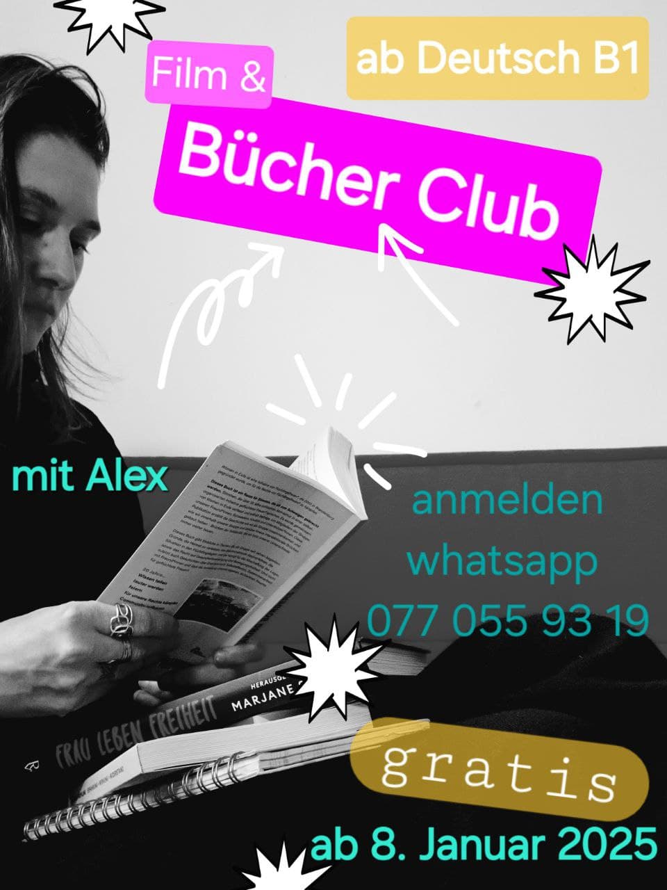 Bücher- und Filmclub zum Deutsch lernen