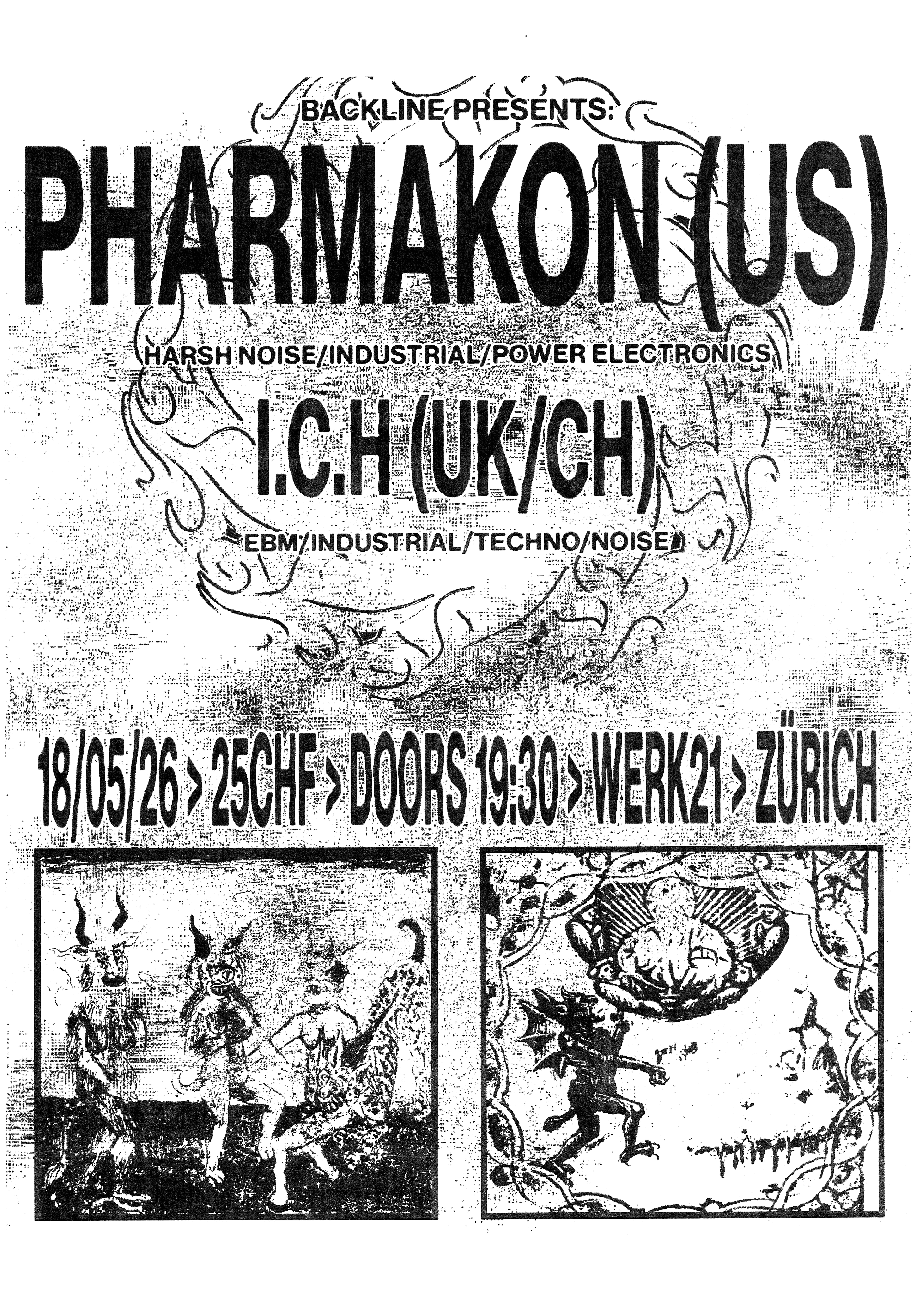 PHARMAKON (US) + I.C.H (CH/UK/AUS)