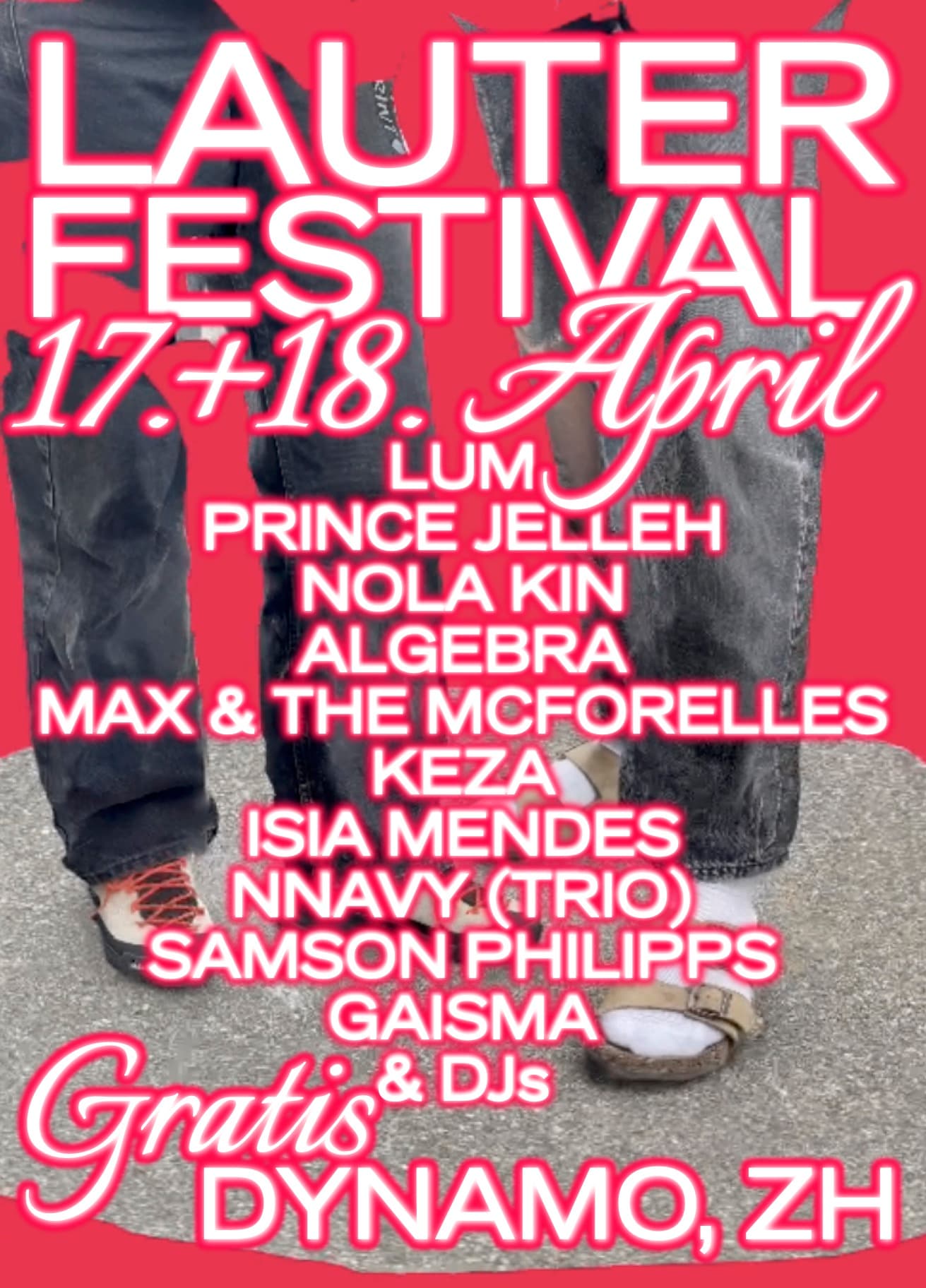 Lineup: Lum, Prince Jelleh, Nola Kin, Algebra, Max & the McForelles, Keza, Isia Mendes, Nnavy (trio), Samson Philipps, Gaisma und DJs