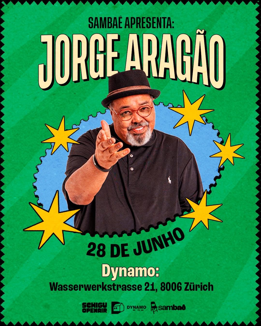 Jorge Aragão (live) / Support: Vando Oliveira (live)